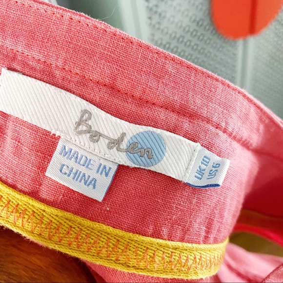 Boden Beaded Embellished Collar Blouse in Coral - Picture 8 of 10